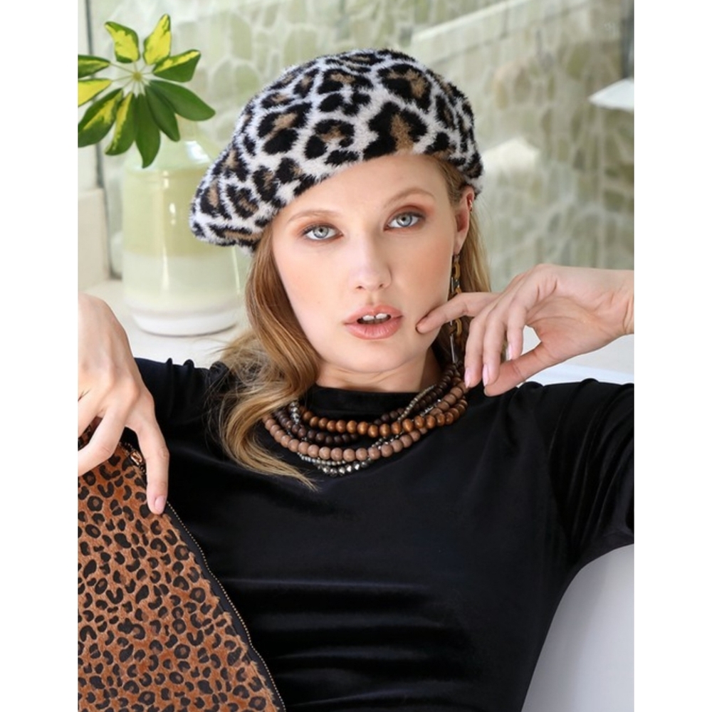 CHIC LEOPARD BERET